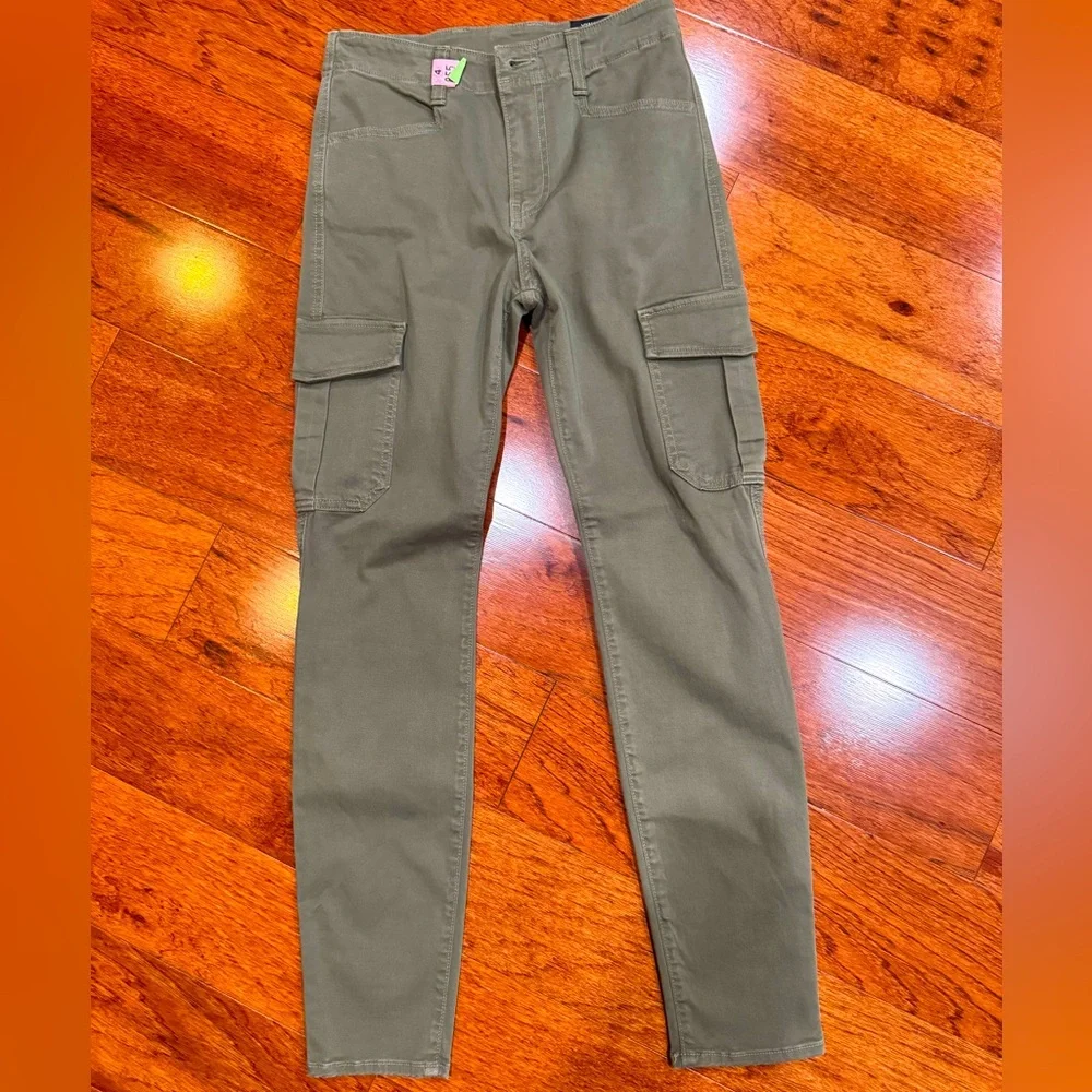 Vince army green high waisted cargo pants 27 - Picture 2 of 6